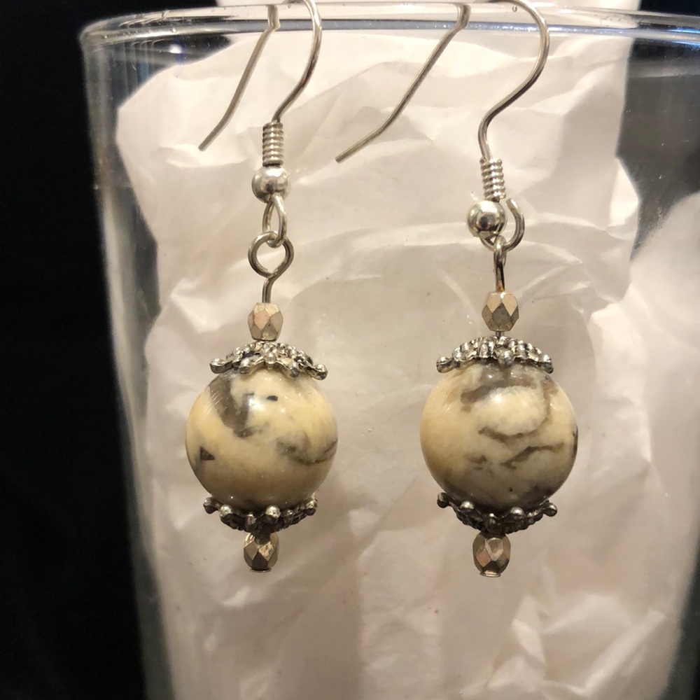Natural stone earrings